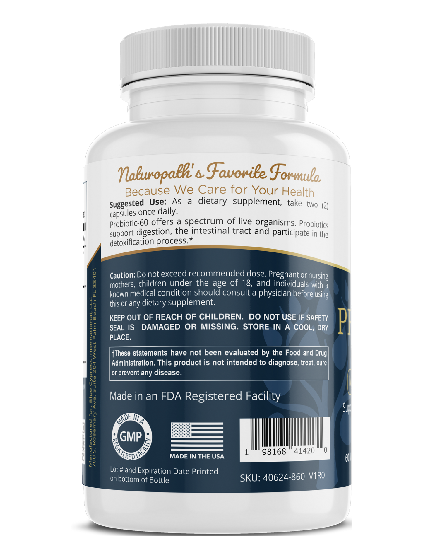 Probiotics 60 billion - Max Strength - Multivitamin