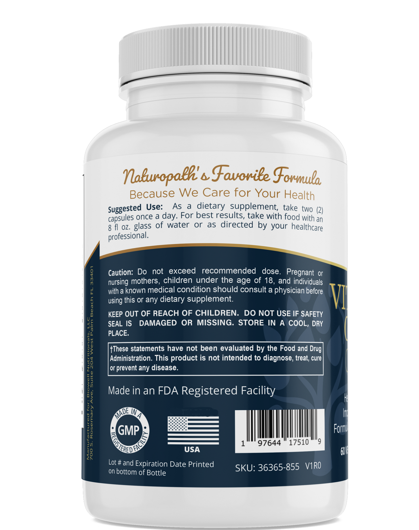 Vitamin B-12 Complex - with Choline & Inositol - Multivitamin