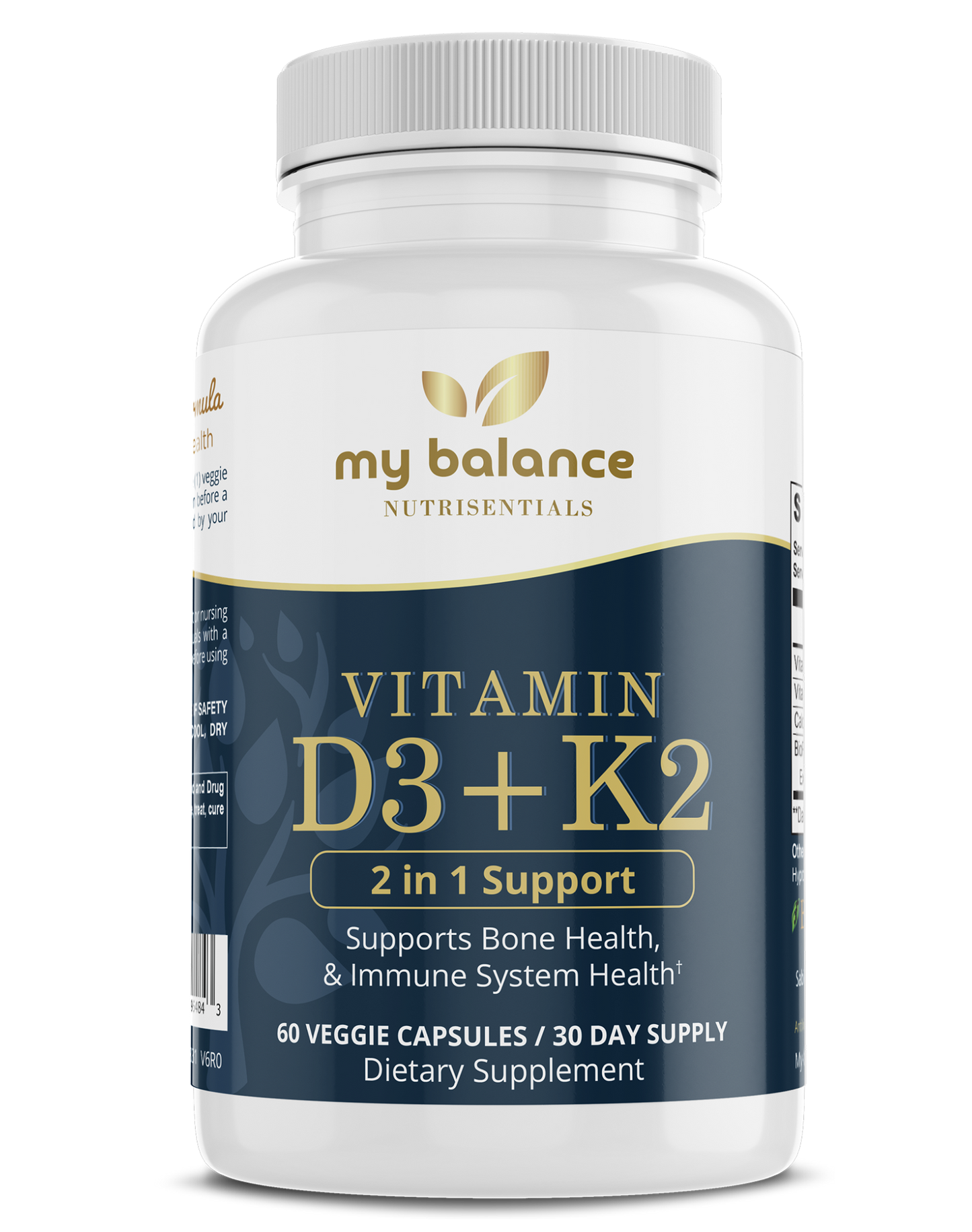 Happy Bones - Vitamin D3 + K2 with Bio Perine® - Multivitamin