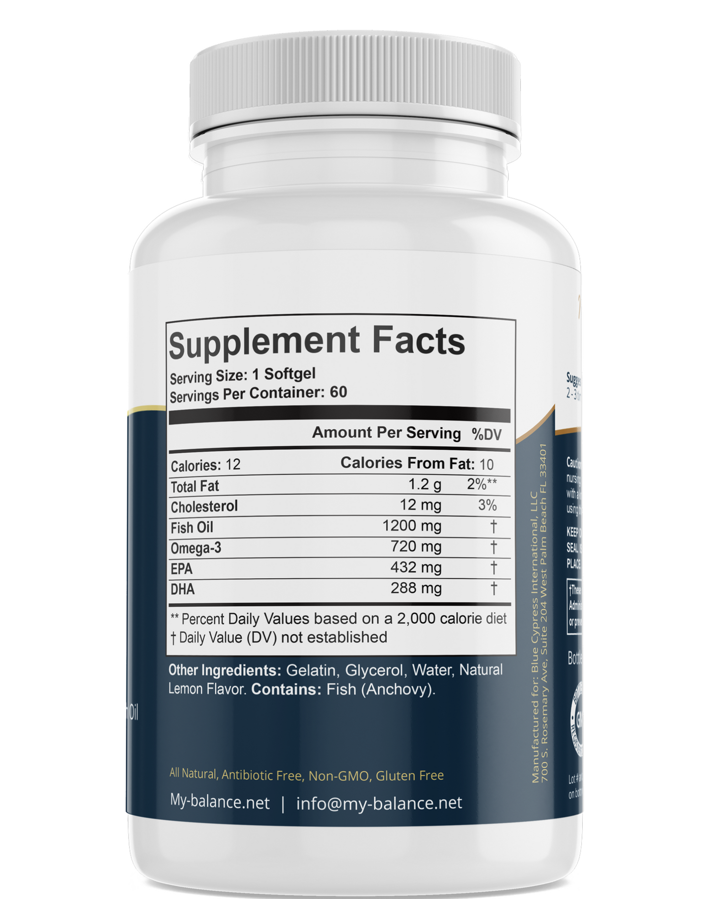 Omega Fish Oil - Omega-3 Fatty Acids - Multivitamin