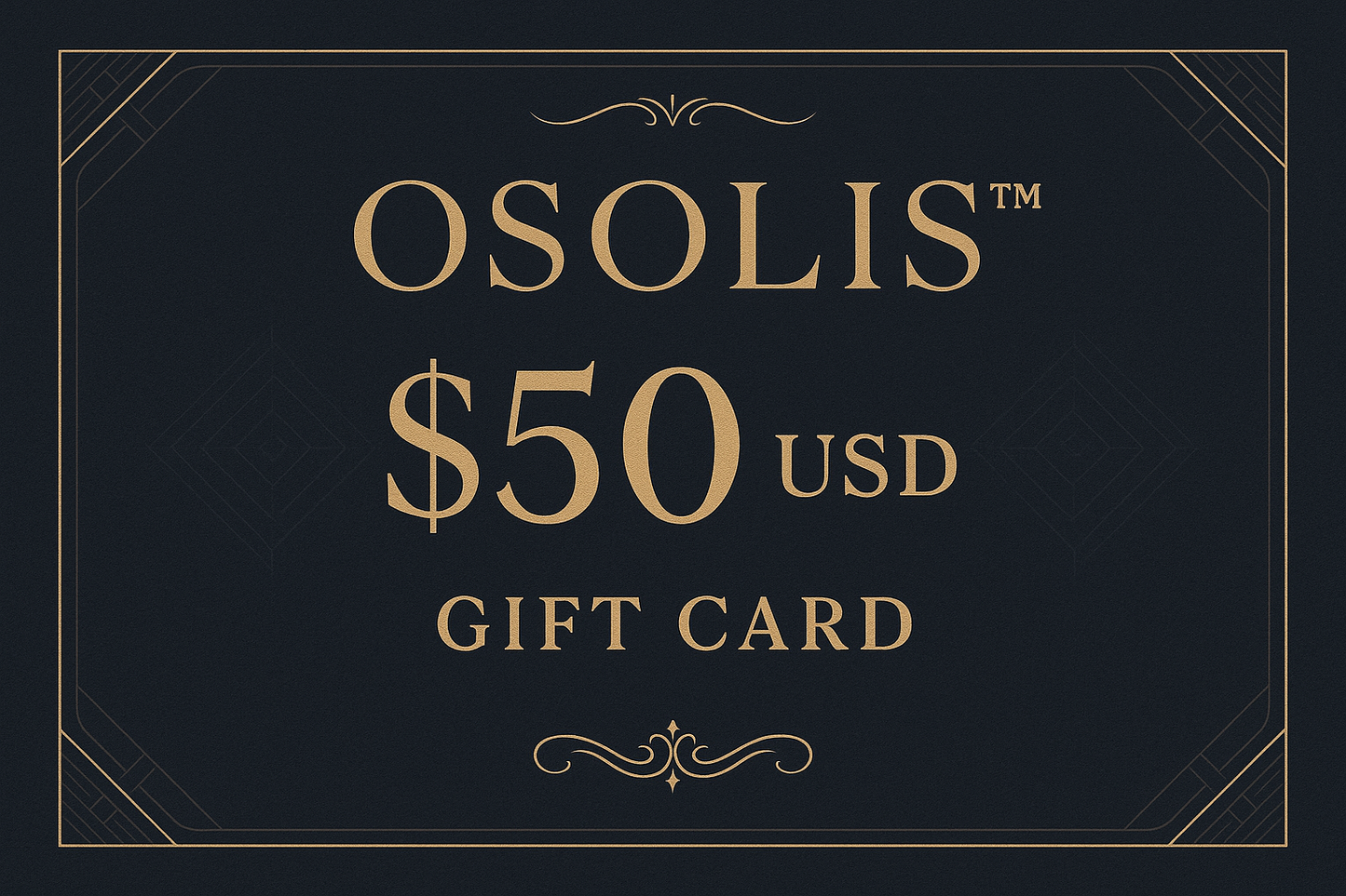 OSOLIS™ Gift Card $50 USD
