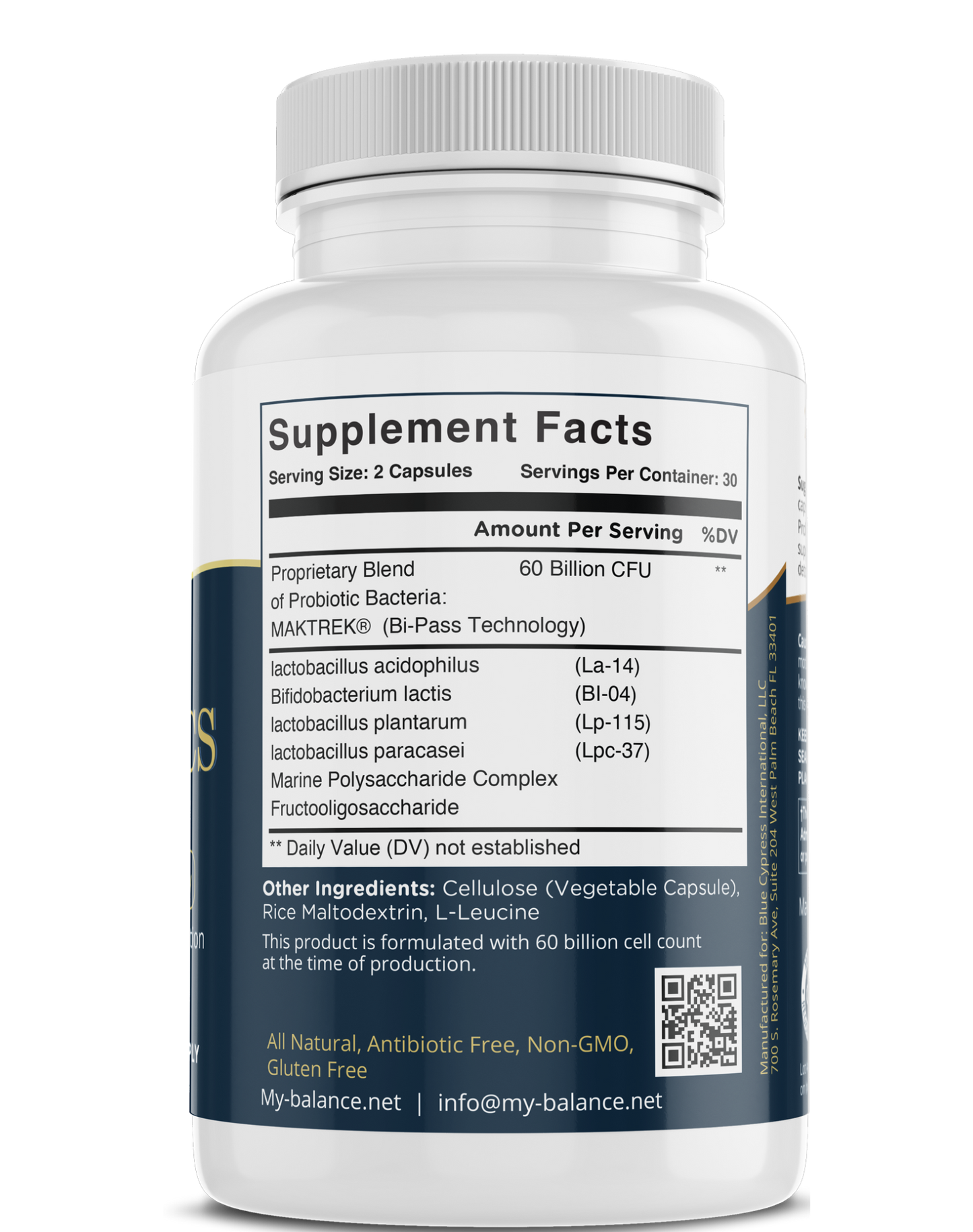 Probiotics 60 billion - Max Strength - Multivitamin